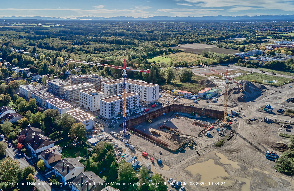 08.10.2020 - Baustelle Alexisquartier und Umgebung in Neuperlach 08.10.2020 - Baustelle Alexisquartier und Umgebung in Neuperlach